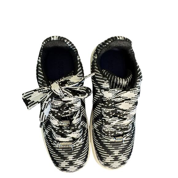 Burberry NIB Box Knit Sneakers in Black and White Check Size 42 - Picture 6 of 14